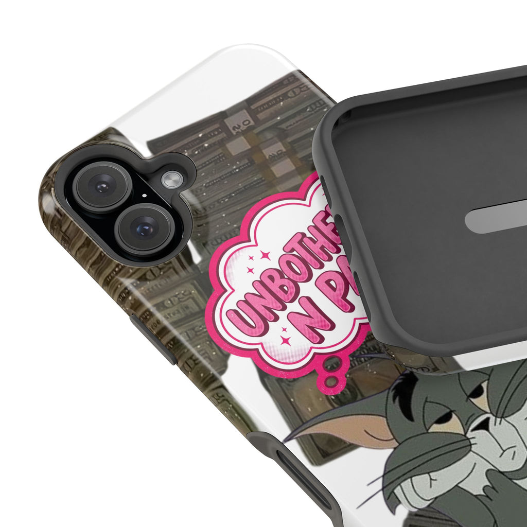 “Unbothered N’ Paid” Magnetic Impact-Resistant Phone Case