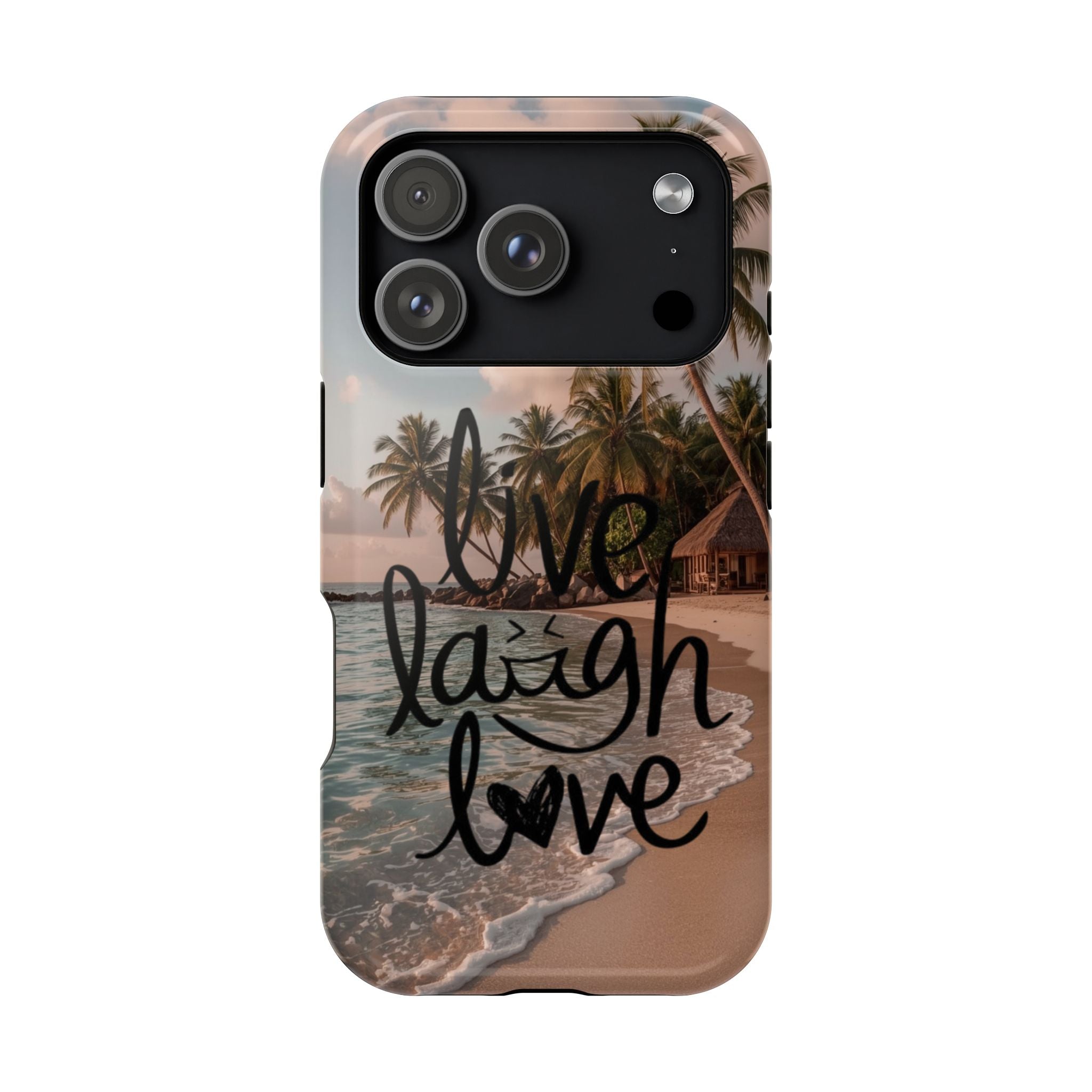 ‘Live Laugh Love' Magnetic Resistant Phone Case - Impact-Resistant
