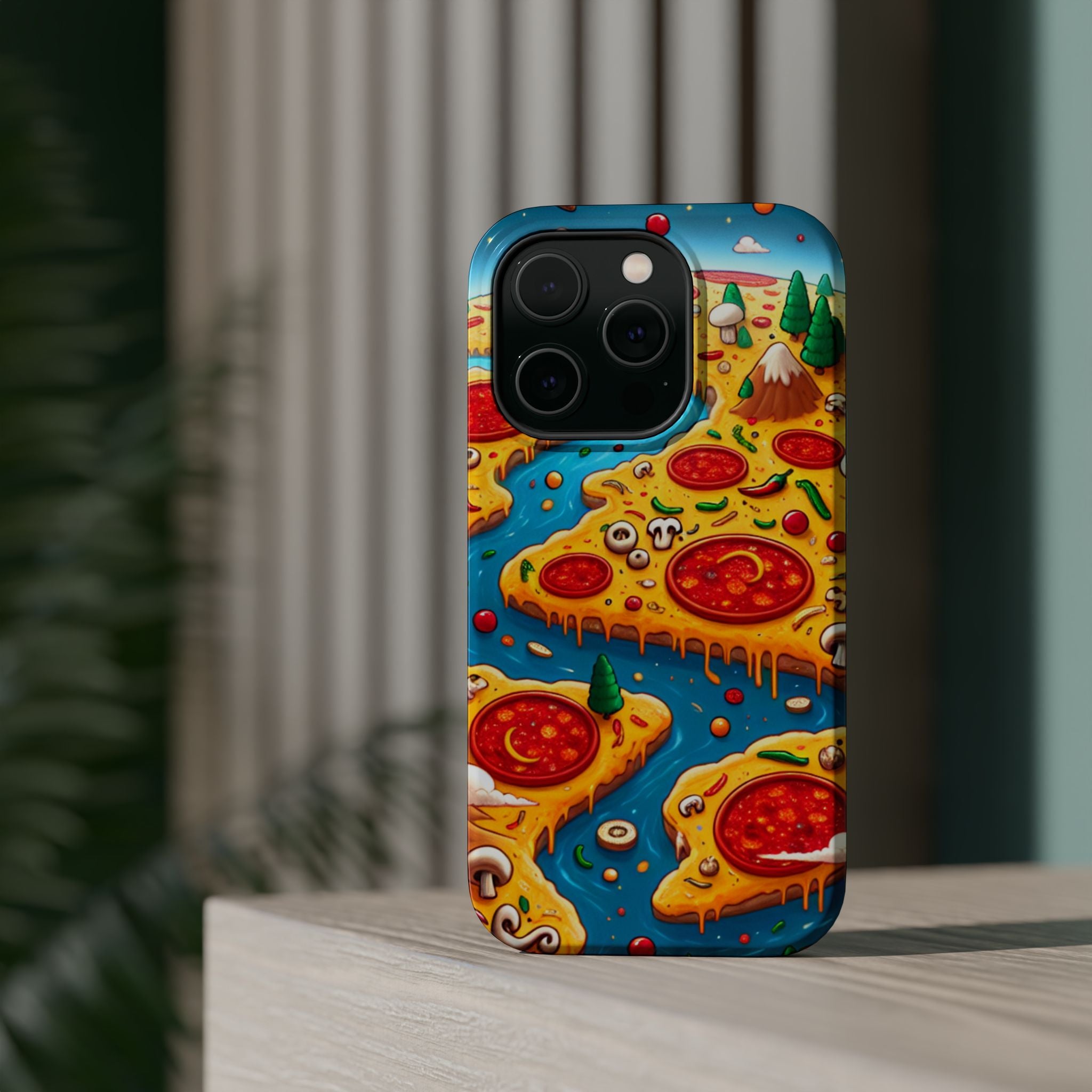 Pizza Island Magnetic Resistance Tough Phone Case