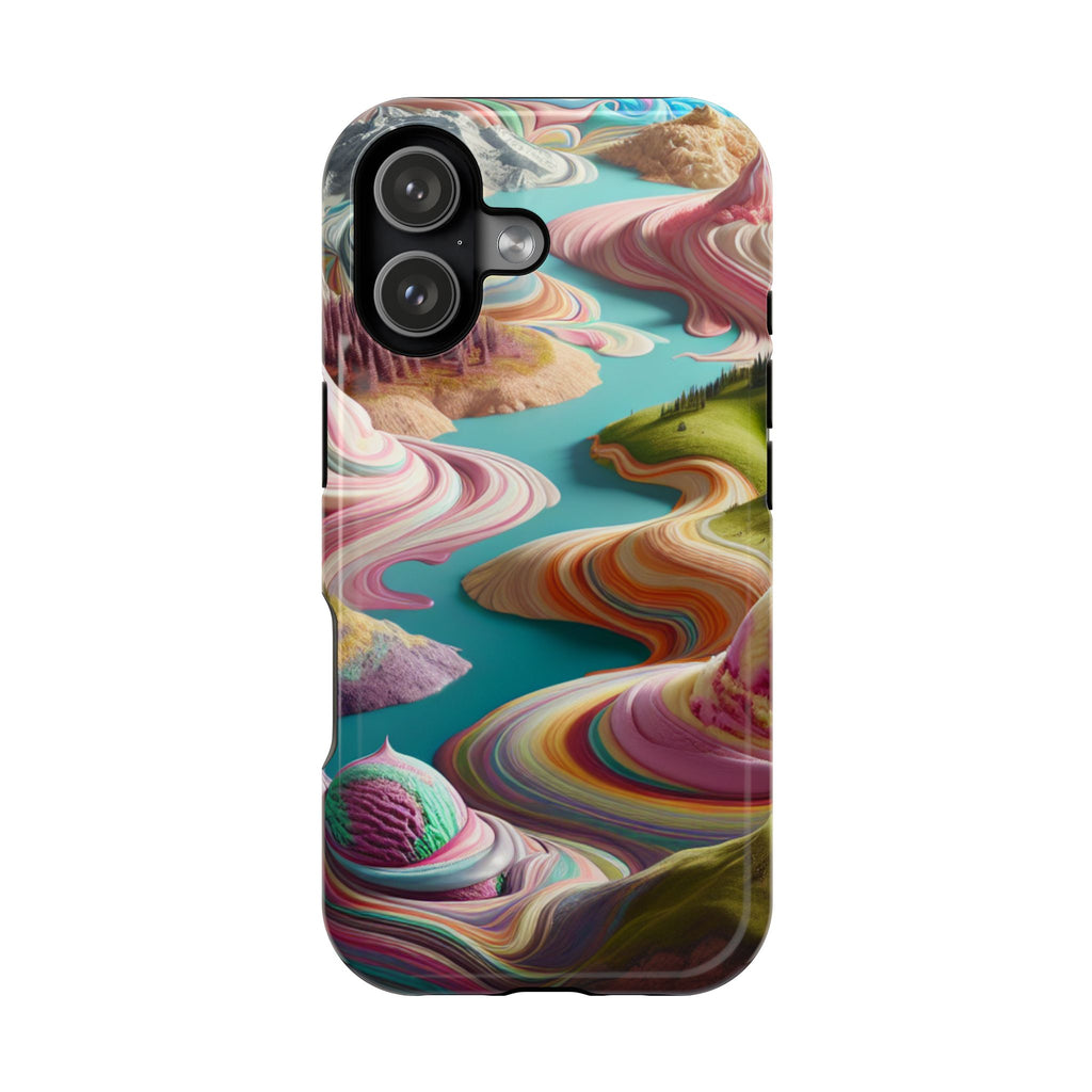Sherbet Swirl Abstract Magnetic Impact-Resistant Phone Case