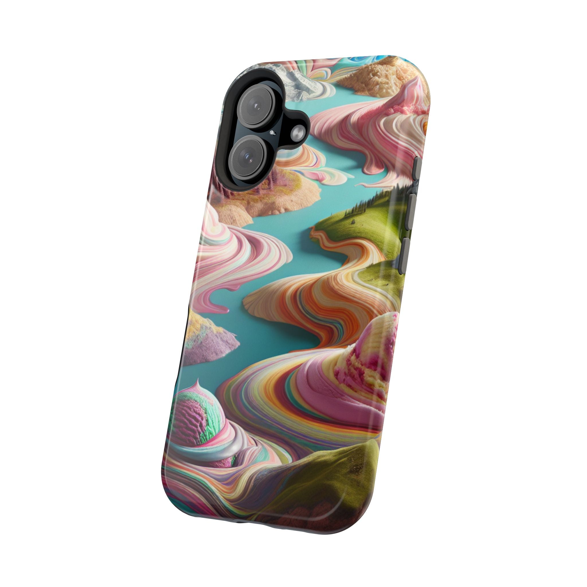 Sherbet Swirl Abstract Magnetic Impact-Resistant Phone Case