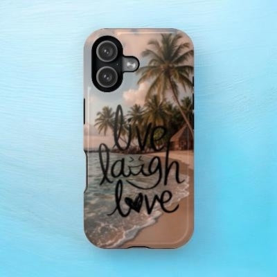 ‘Live Laugh Love' Magnetic Resistant Phone Case - Impact-Resistant