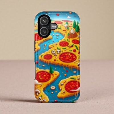 Pizza Island Magnetic Resistance Tough Phone Case