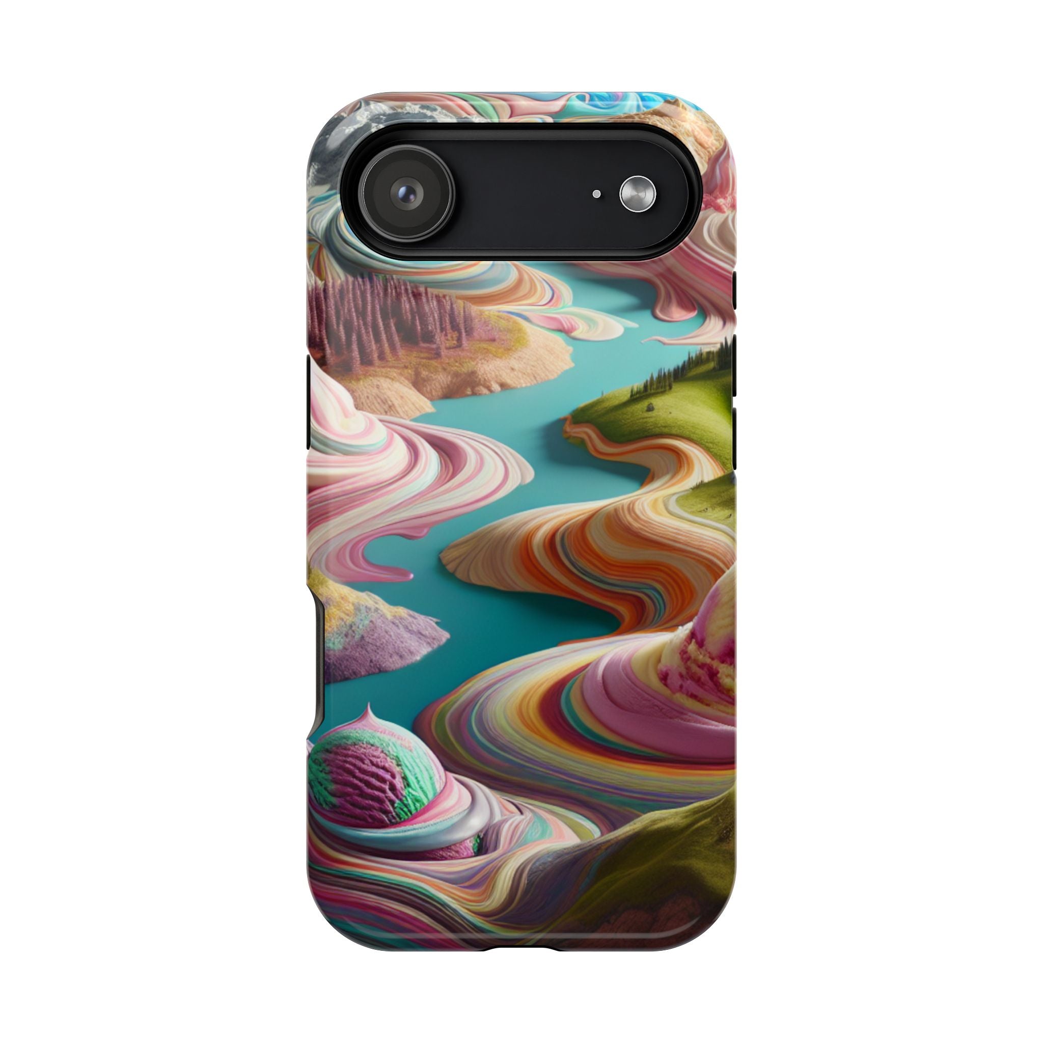 Sherbet Swirl Abstract Magnetic Impact-Resistant Phone Case