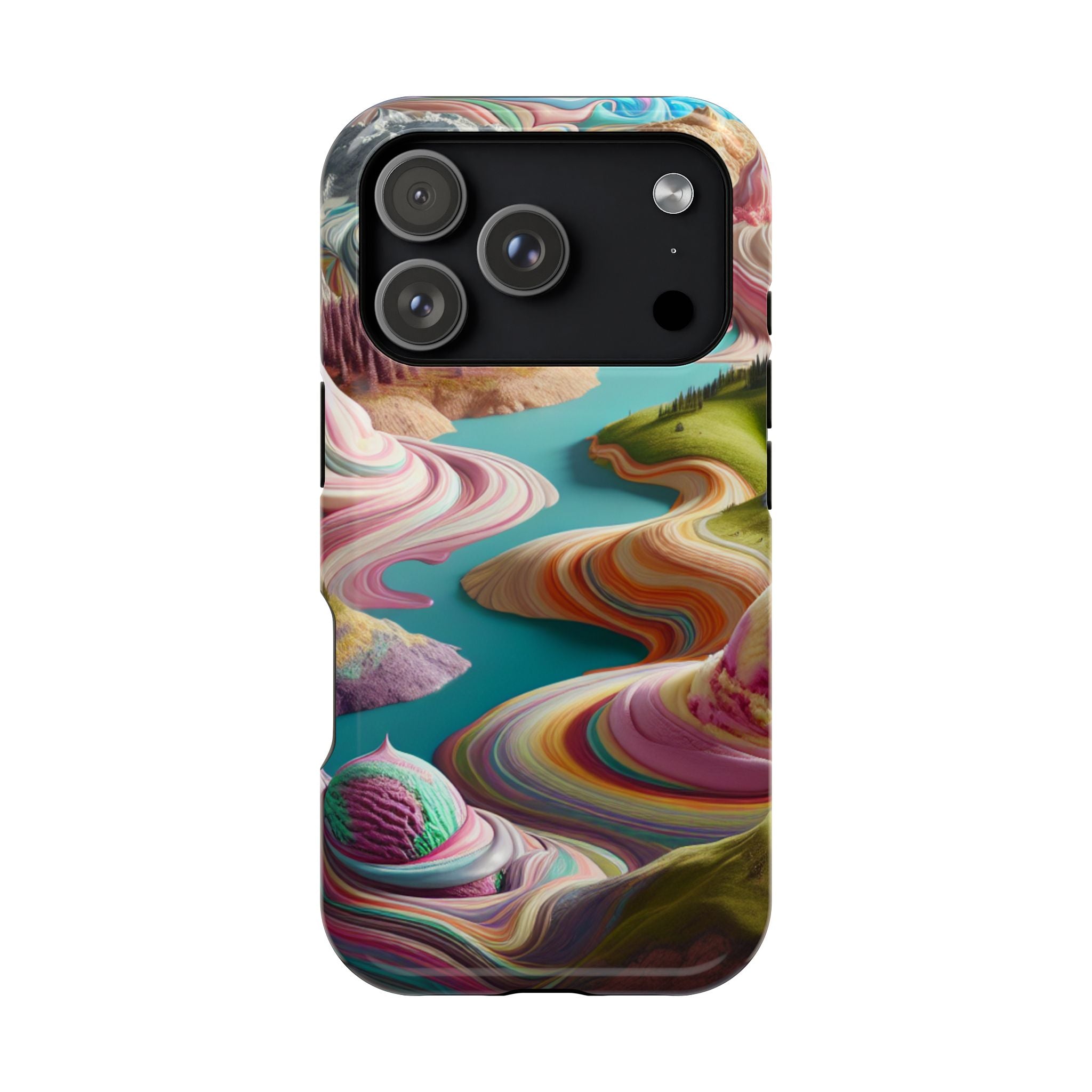 Sherbet Swirl Abstract Magnetic Impact-Resistant Phone Case