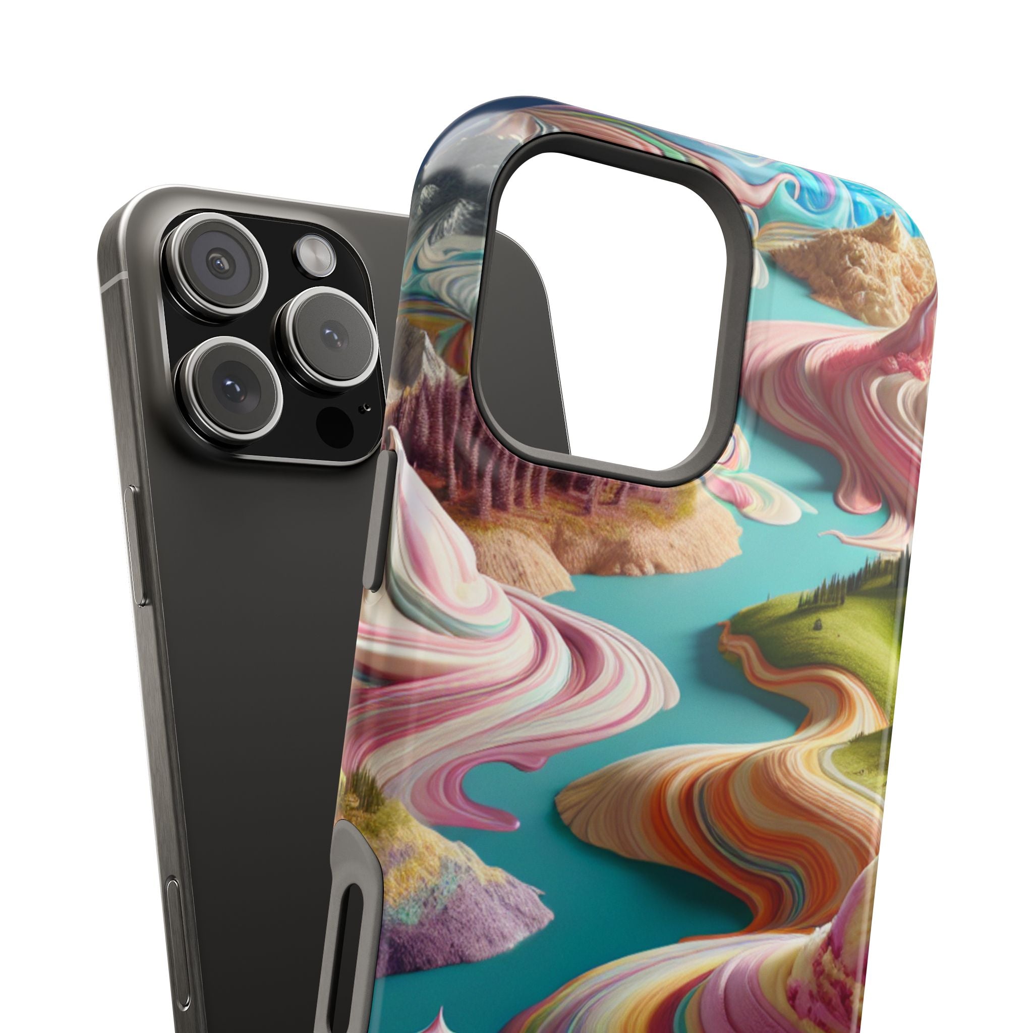 Sherbet Swirl Abstract Magnetic Impact-Resistant Phone Case