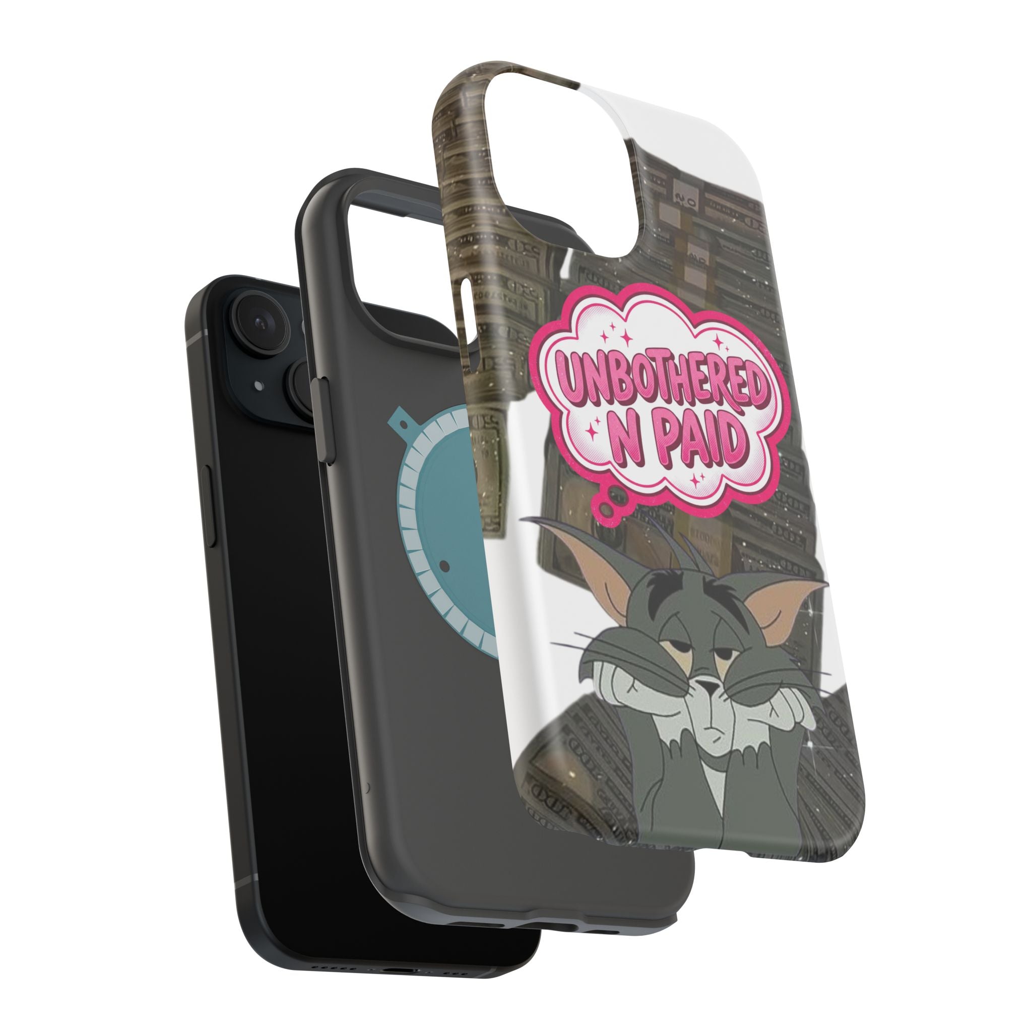 “Unbothered N’ Paid” Magnetic Impact-Resistant Phone Case