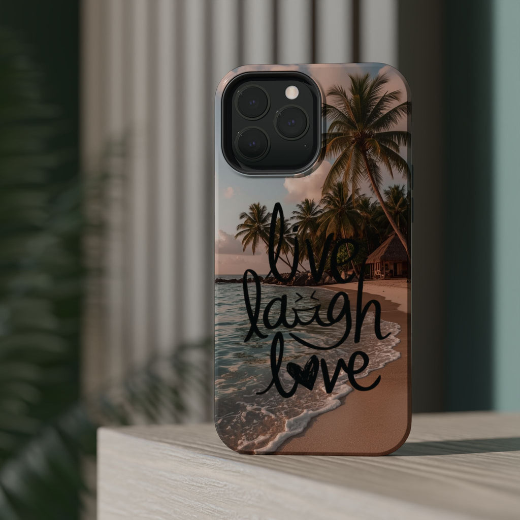 ‘Live Laugh Love' Magnetic Resistant Phone Case - Impact-Resistant